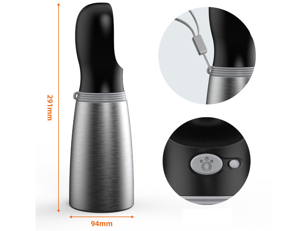 Gourde thermo en inox 304 pour animaux 700 ml - Modèle GDX01 - Image 3