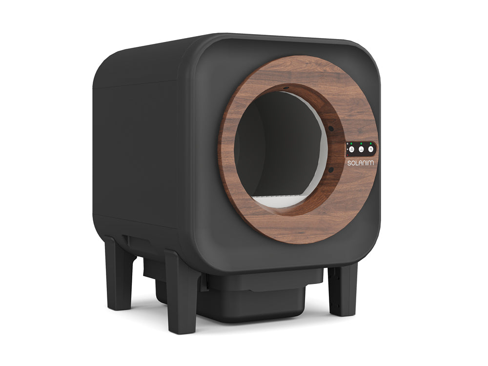 Litière auto-nettoyante 65L Wifi avec caméra HD - Modèle Cocoon - Coloris Noir