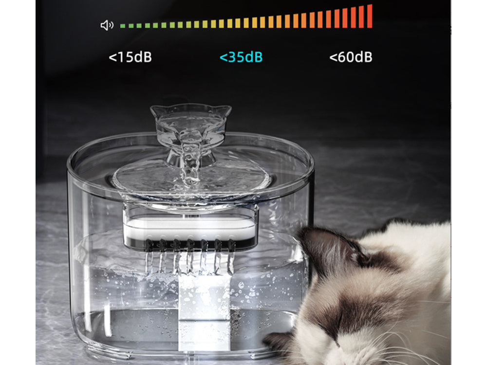 Fontaine à eau silencieuse 2,2L - Modèle Aqualis - Coloris Noir - Image 3