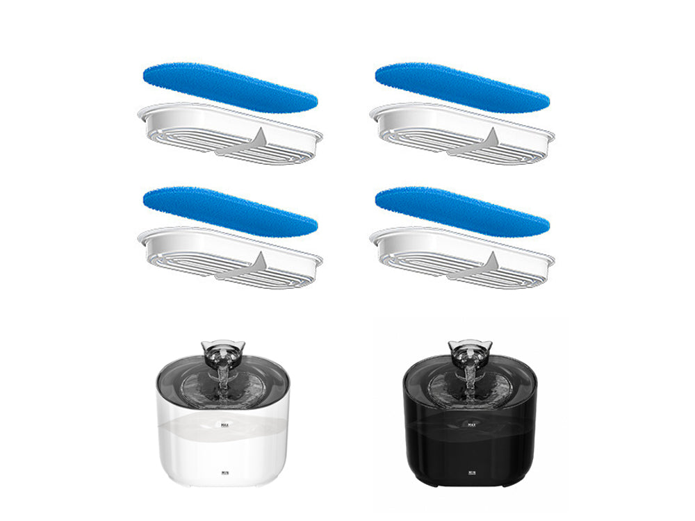 Lot de 4 sets de filtration pour fontaine SOLANIM Aqualis