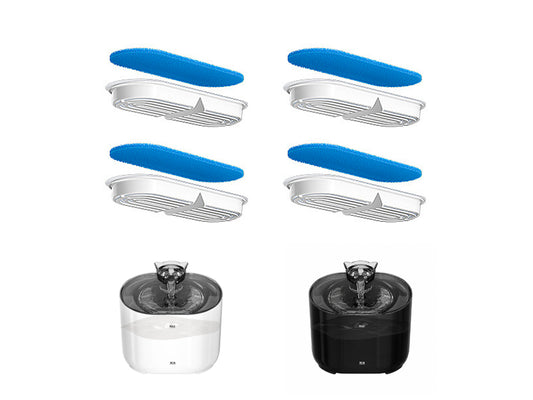 Lot de 4 sets de filtration pour fontaine SOLANIM Aqualis