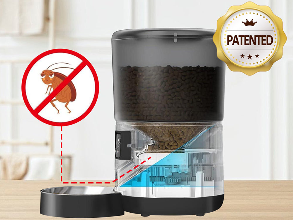 Distributeur de croquettes automatique 4L Wifi Caméra - Modèle Foodies Smart Cam - Coloris Noir - Image 3