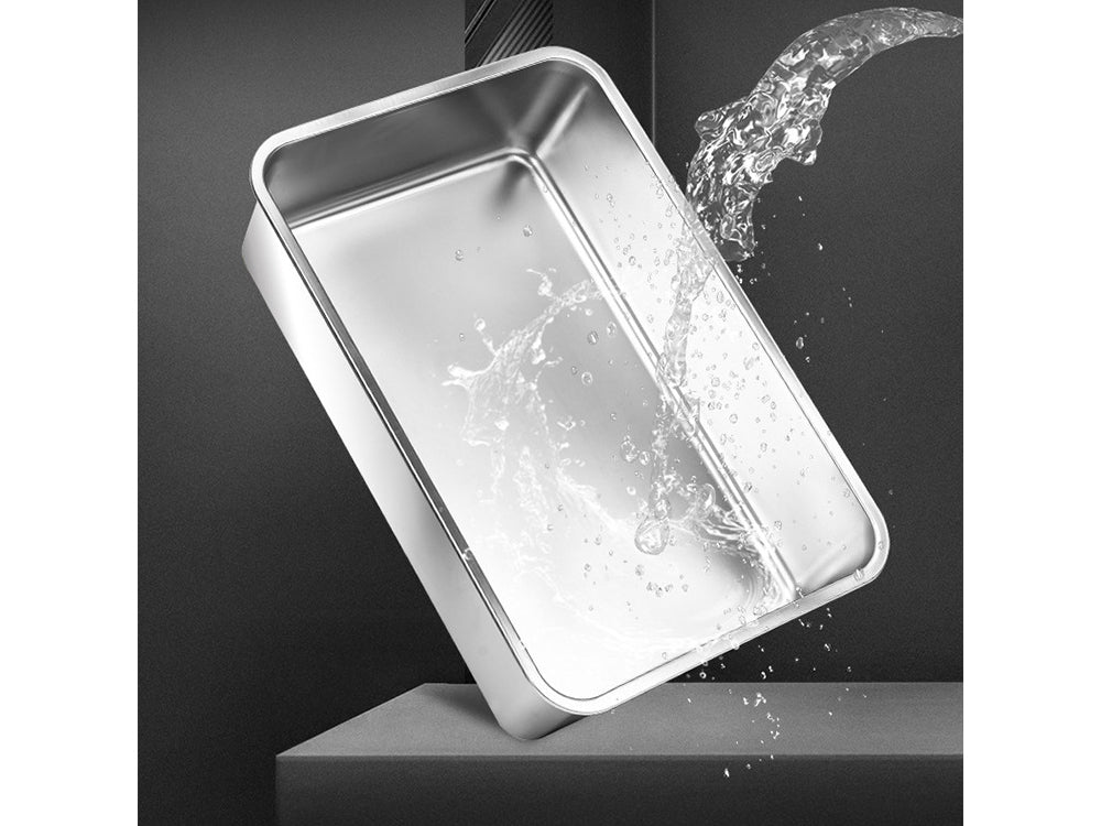 Bac à litière modulable 20L en Inox - Modèle Oscar - Coloris Gris - Image 2