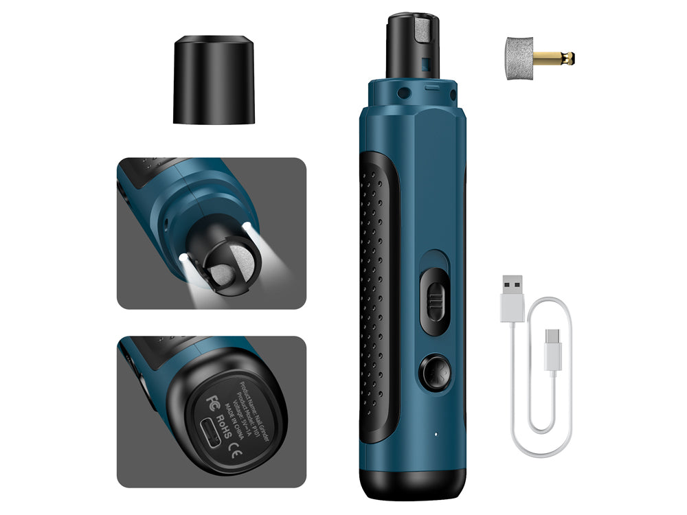 Coupe-ongles électrique - Modèle Beagle - Coloris Bleu Pétrole
