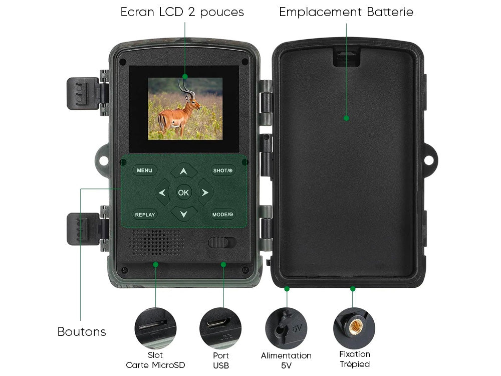 Caméra IP66 2,7K 36 MP infrarouge - Image 2